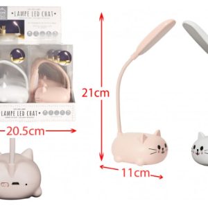 LAMPADA LED GATTO 19x11cm In scatola traspartente In espo da 12pz -2ass…x12