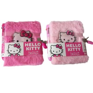 HELLO KITTY Diario  morbido con penna multicolor e lucchetto15x15cm In espo da 6pz…x12