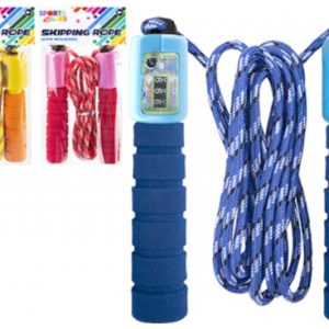 CORDA PER SALTARE CON CONTATORE -3ass In bustina…x24…x96