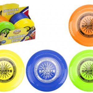 FRISBEE DISCO VOLANTE In plastica resistente In espo da 24pz -4ass…x144