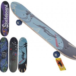 SKATEBOARD IN LEGNO (31x8cm) – 6ass…x6