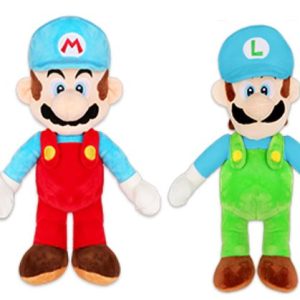 (Mis 3+) SUPER MARIO Peluche Mario e Luigi fuoco/ghiaccio 25cm – 4ass…x48