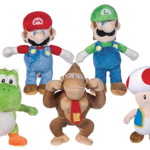 (Mis 3+) SUPER MARIO Peluche 30cm – 5ass Super soft…x48