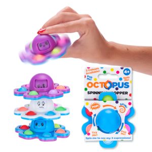 SPINNING POPPER OCTOPUS (5cm) 3ass..x24 .x144