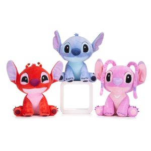 (Mis 5) STITCH-ANGEL-LEROY New Style – Velluto Soft –  Peluche 34cm 3ass…x18