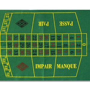 Tappeto verde per tavolo da gioco Blackjack 30X40cm