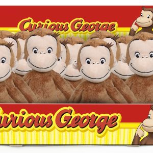 (Mis 1) GEORGE LA SCIMMIETTA (CURIOSO COME GEORGE) Peluche 18cm In espo da 12PZ…x12…x48
