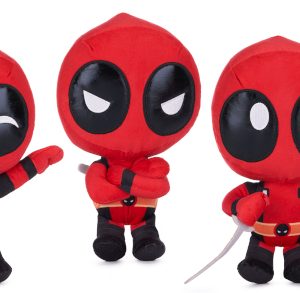 (Mis 3+) MARVEL –  DEADPOOL Peluche 25cm Lil Bodz GIFT -3ass…x48