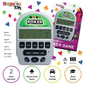 RETRO POCKET POKER GAME,15X20cm…x24