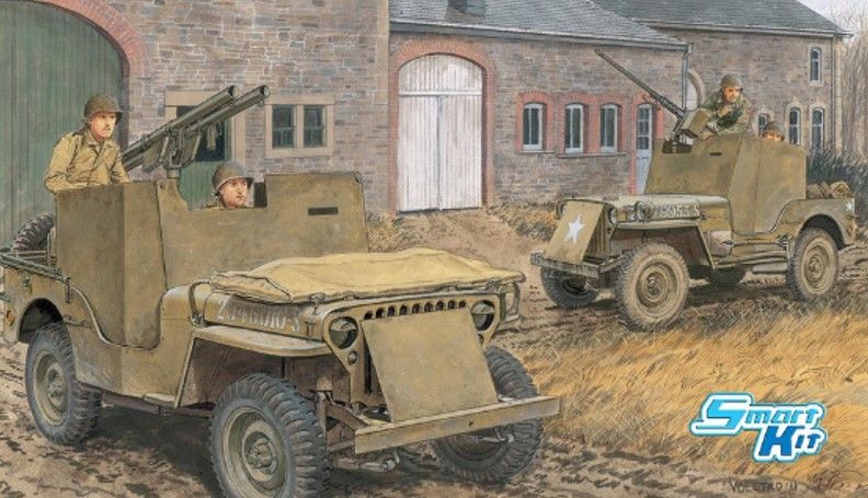 Armored 1/4-Ton 4×4 Truck w/.50-cal Machine Gun DRAGON - immagine 2
