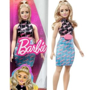 BARBIE FASHIONISTAS Mattel Capelli Biondi In box 10x33cm…x6