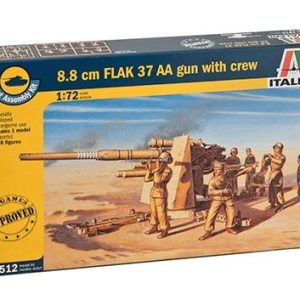 8.8 CM FLAK 37 AA GUN W/CREW ITALERI