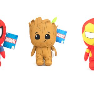 (Mis 2) MARVEL AVENGERS Peluche 20cm Lil Bodz (Spider/Groot/Ironman)…x12