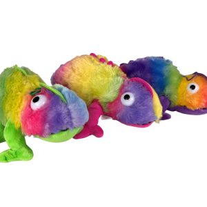 (Mis 7,5) CAMALEONTE ARCOBALENO Peluche 80cm 3ass…x4