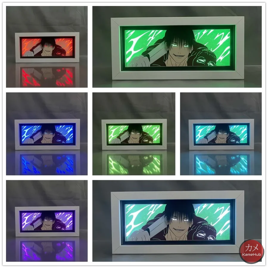 Jujutsu Kaisen - Toji Fushiguro Light Box 3D con Luce Led