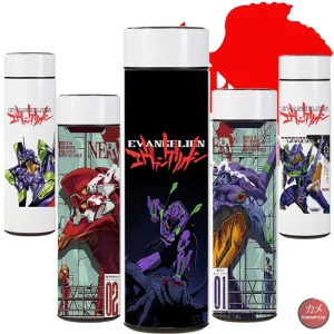 Neon Genesis Evangelion- Borraccia Termica 480 ml con Display Digitale Intelligente