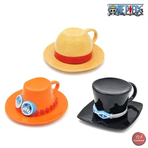One Piece - Monkey D. Luffy, Portgas D. Ace e Sabo Tazza Cappello in Ceramica