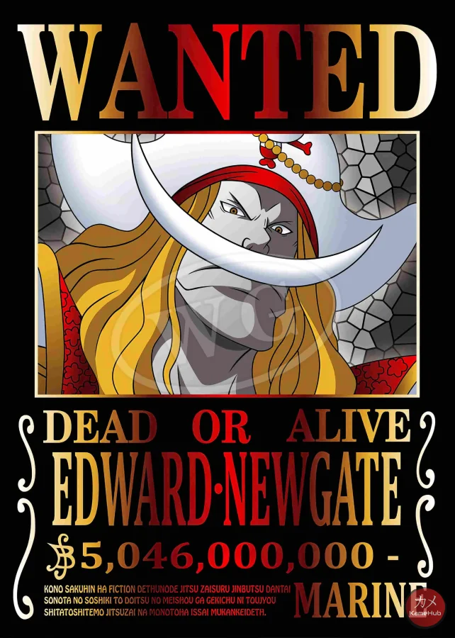One Piece - Poster Wanted Dead or Alive Aesthetic Multicolor Design - immagine 6