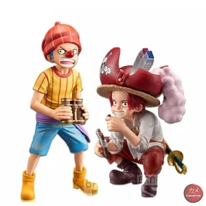 One Piece - Shanks il Rosso e Bagy / Buggy il Clown Action Figure Bandai Banpresto DXF
