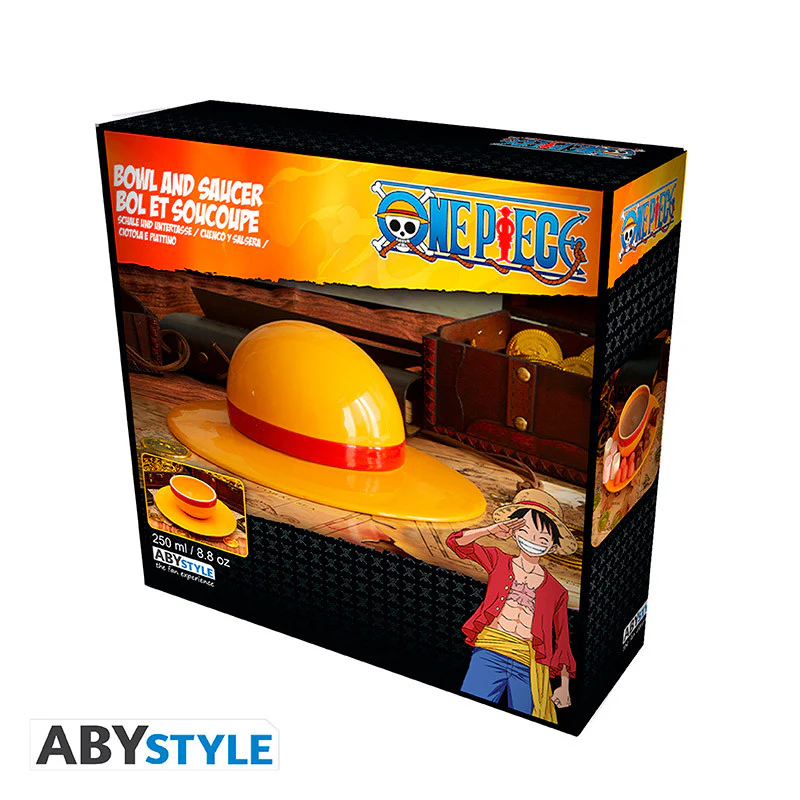 PREORDINE One Piece Strawhat Set Scodella e Piatto Cappello di Paglia - immagine 4