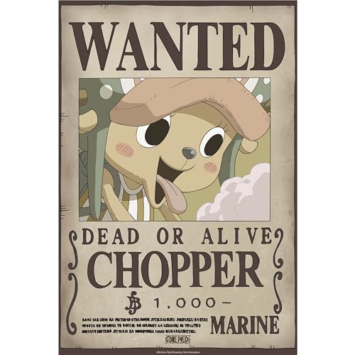 PREORDINE One Piece Poster Wanted Chopper Wano 52 x 38 Cm - immagine 2